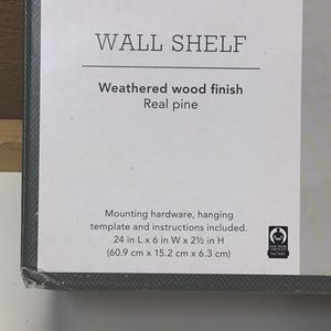 Threshold Accents - Threshold Pine Wall Shelf Threshold Accents - Threshold Pine Wall Shelf